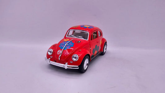 Volkswagen Escarabajo 1967 "Estampado" - Escala 1/32 - Kinsmart - (Sin caja)