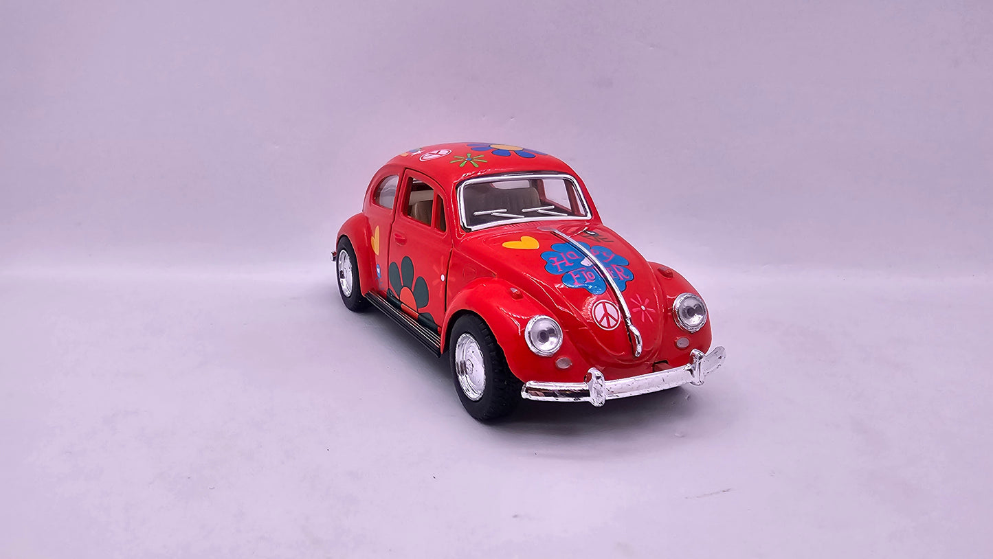 Volkswagen Escarabajo 1967 "Estampado" - Escala 1/32 - Kinsmart - (Sin caja)