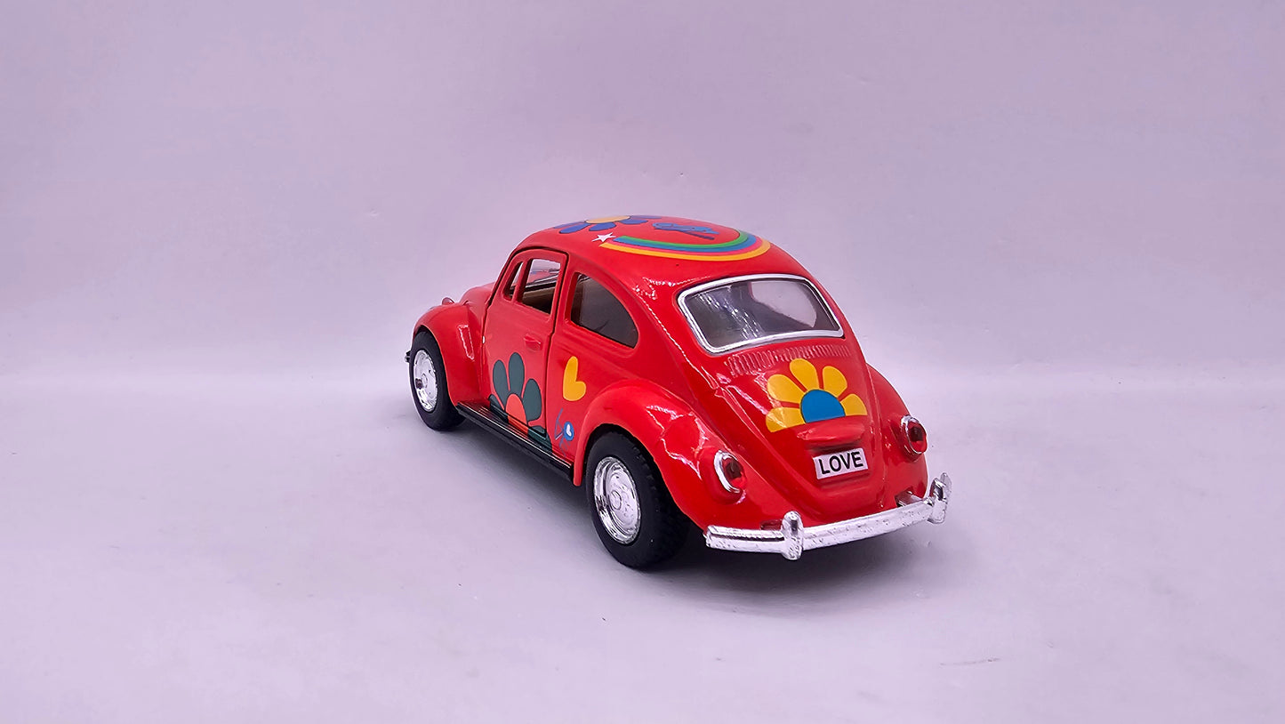 Volkswagen Escarabajo 1967 "Estampado" - Escala 1/32 - Kinsmart - (Sin caja)