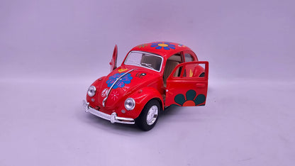 Volkswagen Escarabajo 1967 "Estampado" - Escala 1/32 - Kinsmart - (Sin caja)