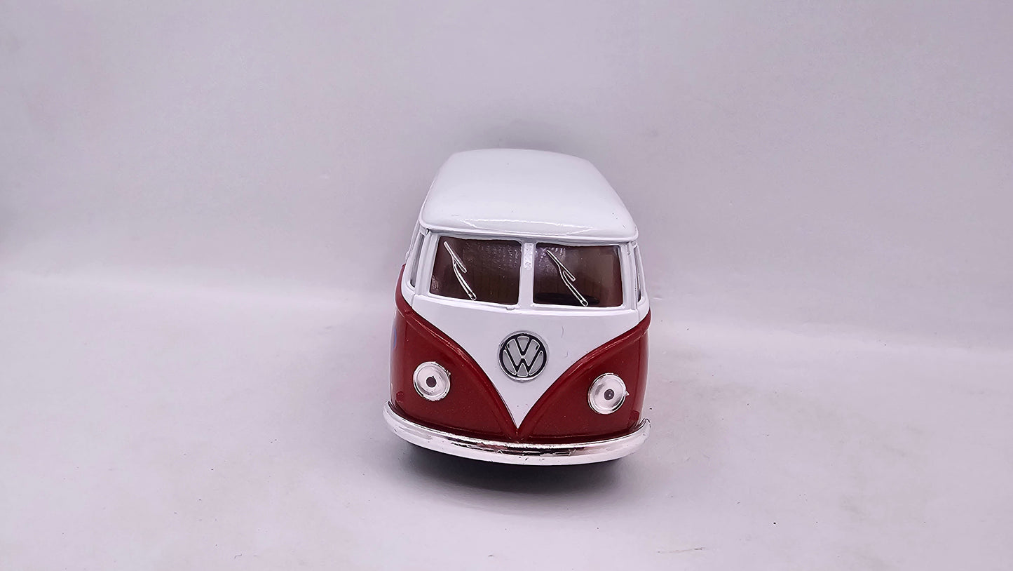 Volkswagen Kombi Bus 1962 "Estampado" - Escala 1/32 - Kinsmart - (Sin caja)