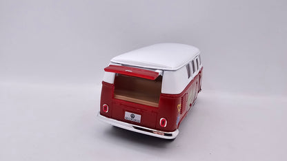 Volkswagen Kombi Bus 1962 "Estampado" - Escala 1/32 - Kinsmart - (Sin caja)