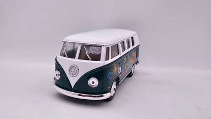 Volkswagen Kombi Bus 1962 "Estampado" - Escala 1/32 - Kinsmart - (Sin caja)