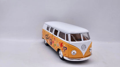 Volkswagen Kombi Bus 1962 "Estampado" - Escala 1/32 - Kinsmart - (Sin caja)