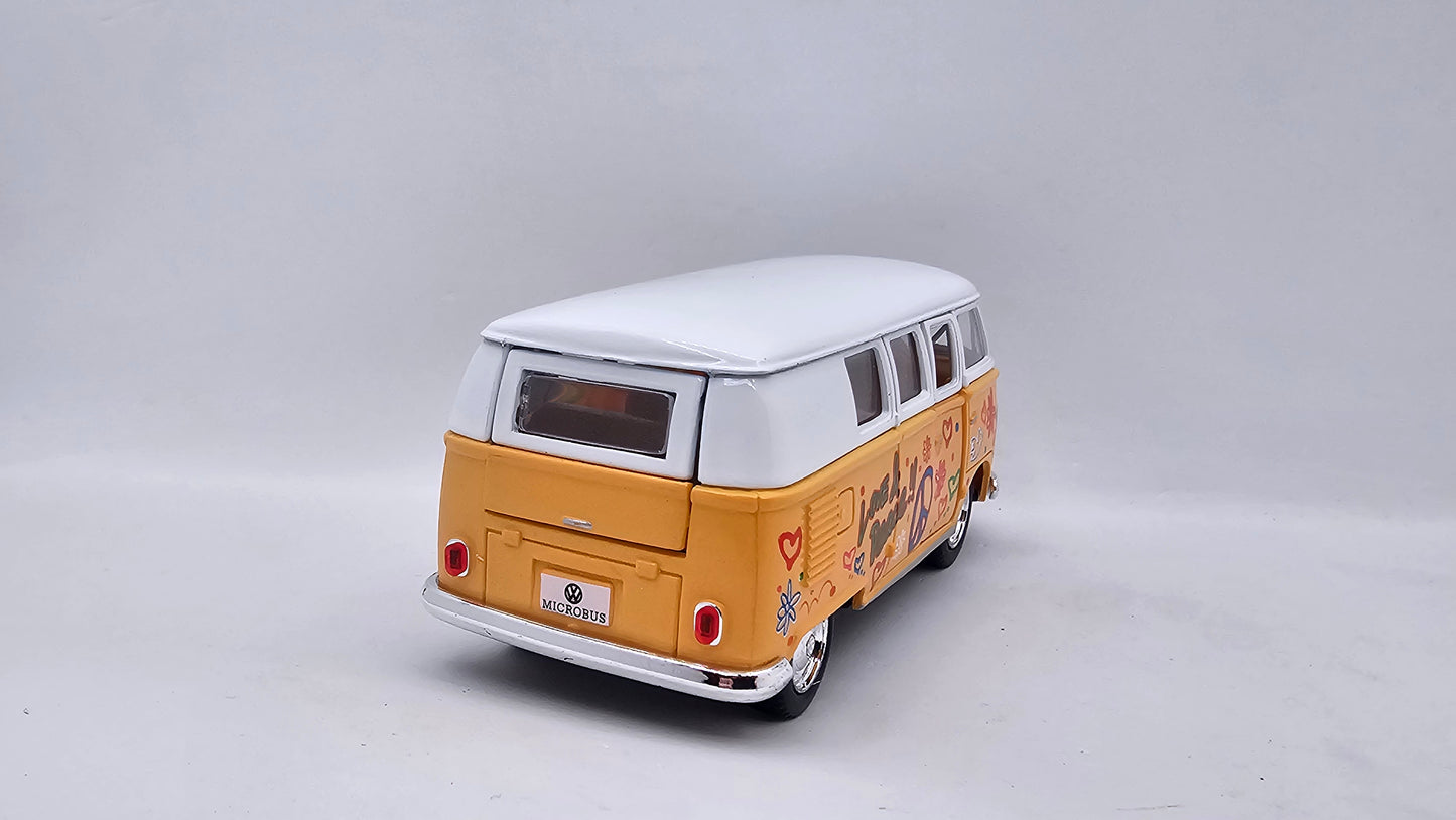 Volkswagen Kombi Bus 1962 "Estampado" - Escala 1/32 - Kinsmart - (Sin caja)