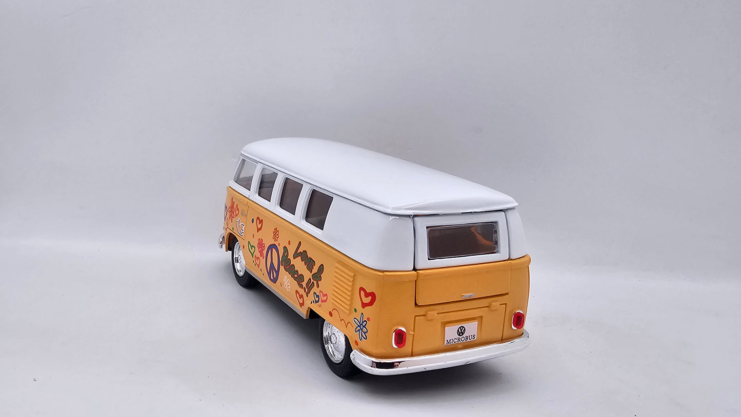 Volkswagen Kombi Bus 1962 "Estampado" - Escala 1/32 - Kinsmart - (Sin caja)
