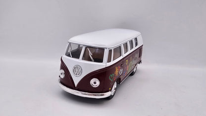 Volkswagen Kombi Bus 1962 "Estampado" - Escala 1/32 - Kinsmart - (Sin caja)