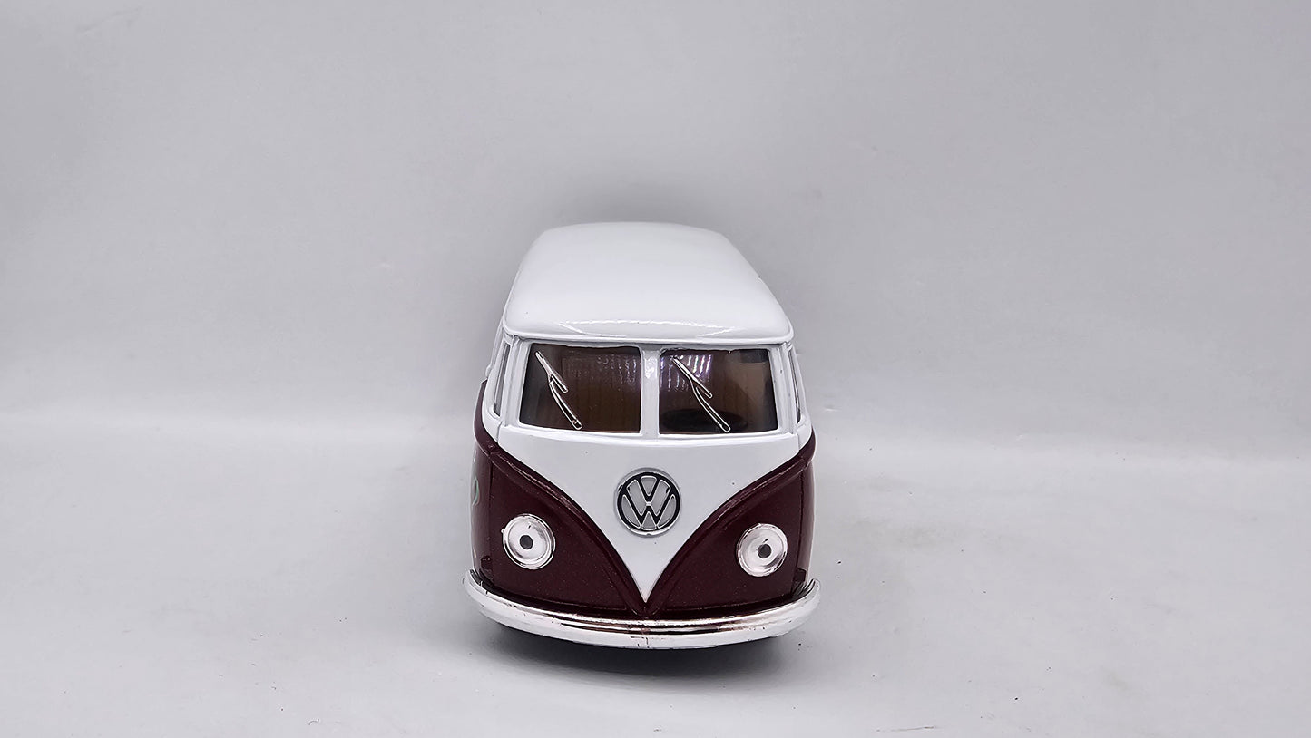 Volkswagen Kombi Bus 1962 "Estampado" - Escala 1/32 - Kinsmart - (Sin caja)