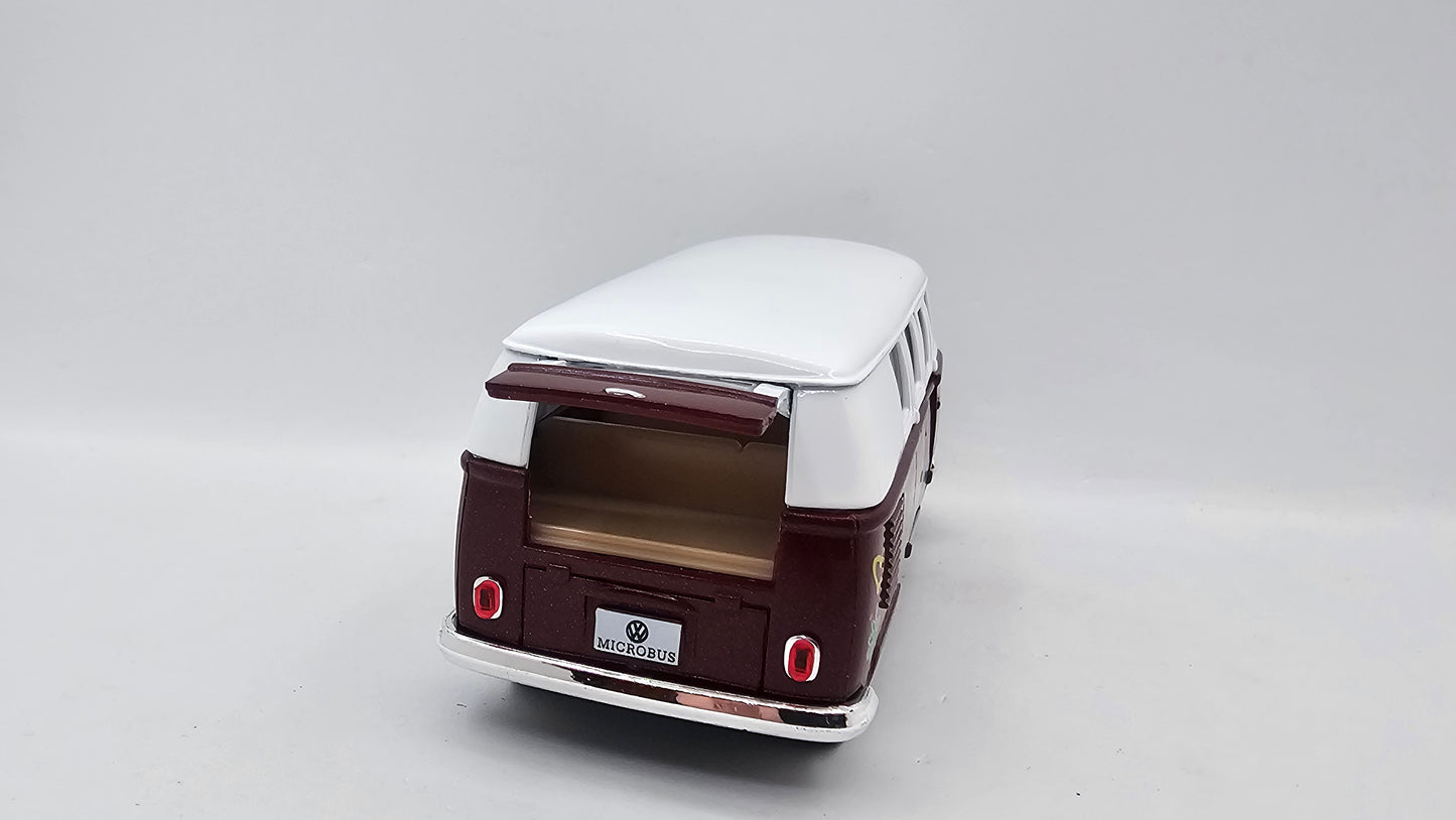 Volkswagen Kombi Bus 1962 "Estampado" - Escala 1/32 - Kinsmart - (Sin caja)