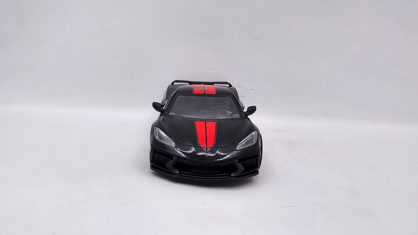 Chevrolet Corvette 2021 Custom - Escala 1/36 - Kinsmart - (Sin caja)
