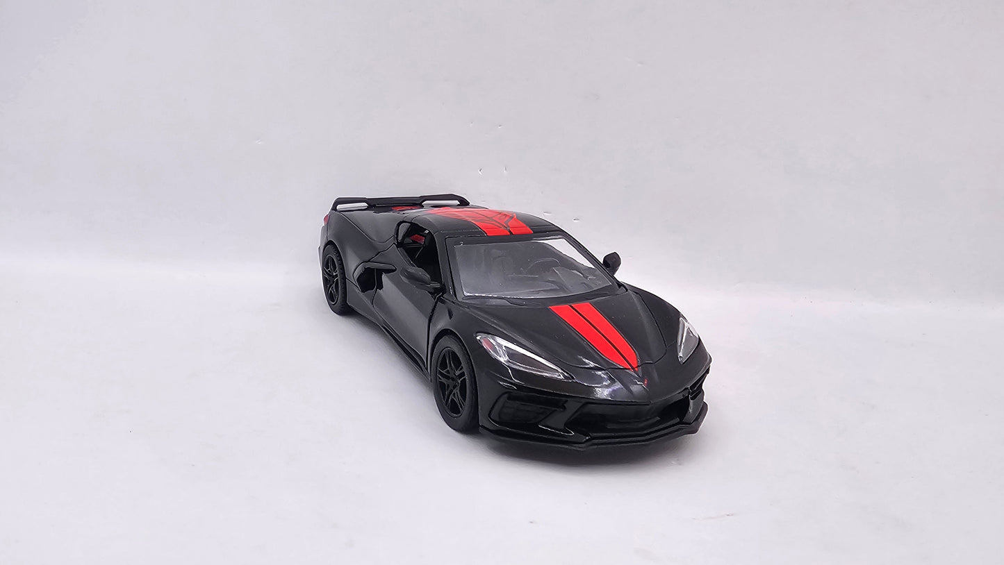 Chevrolet Corvette 2021 Custom - Escala 1/36 - Kinsmart - (Sin caja)