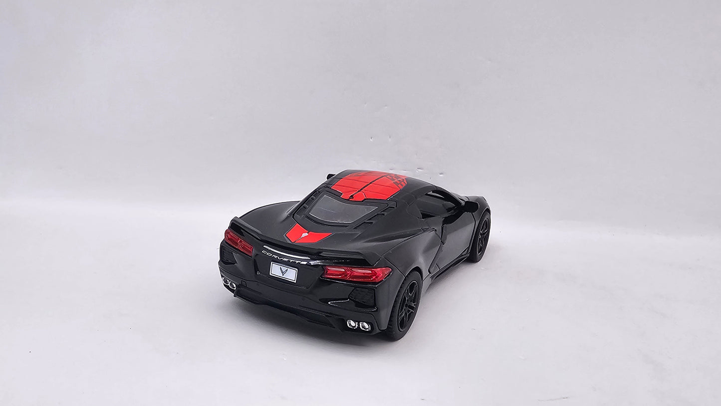 Chevrolet Corvette 2021 Custom - Escala 1/36 - Kinsmart - (Sin caja)