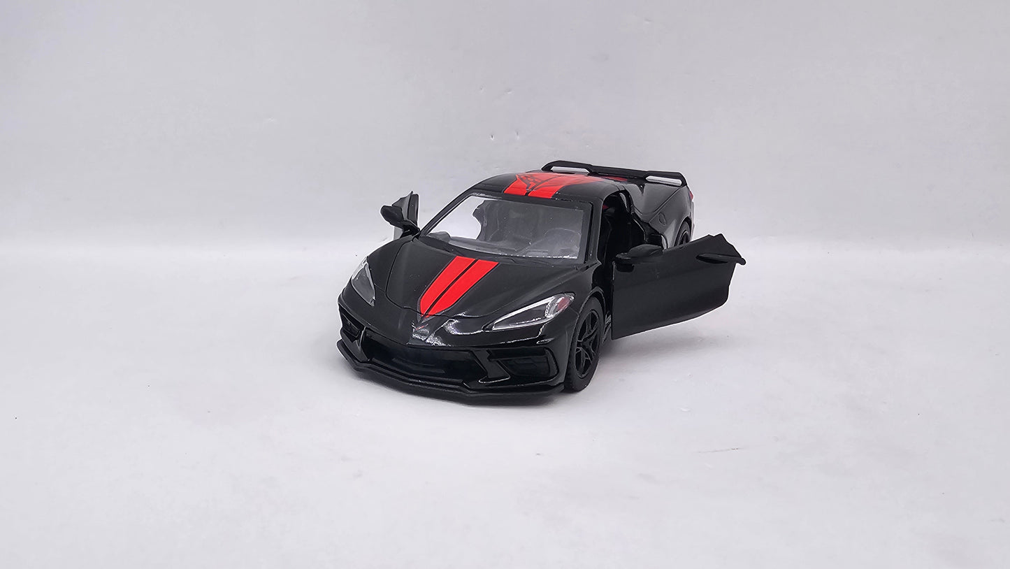Chevrolet Corvette 2021 Custom - Escala 1/36 - Kinsmart - (Sin caja)