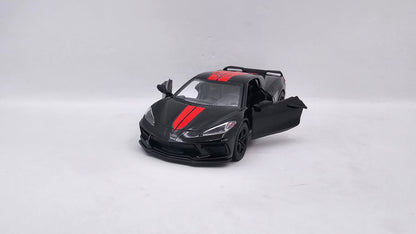 Chevrolet Corvette 2021 Custom - Escala 1/36 - Kinsmart - (Sin caja)