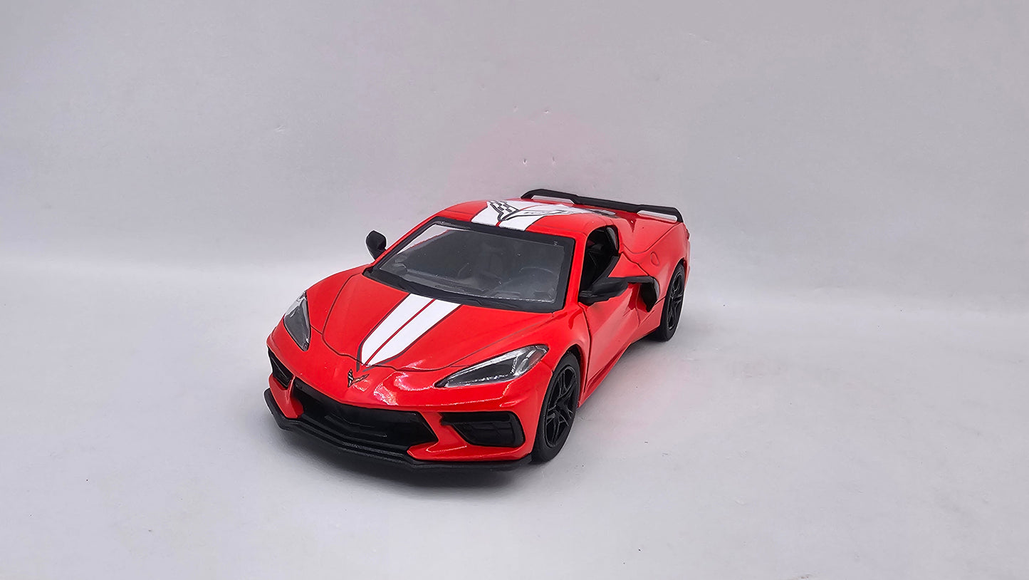 Chevrolet Corvette 2021 Custom - Escala 1/36 - Kinsmart - (Sin caja)