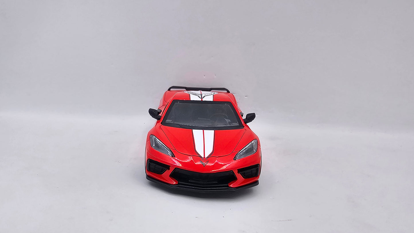 Chevrolet Corvette 2021 Custom - Escala 1/36 - Kinsmart - (Sin caja)