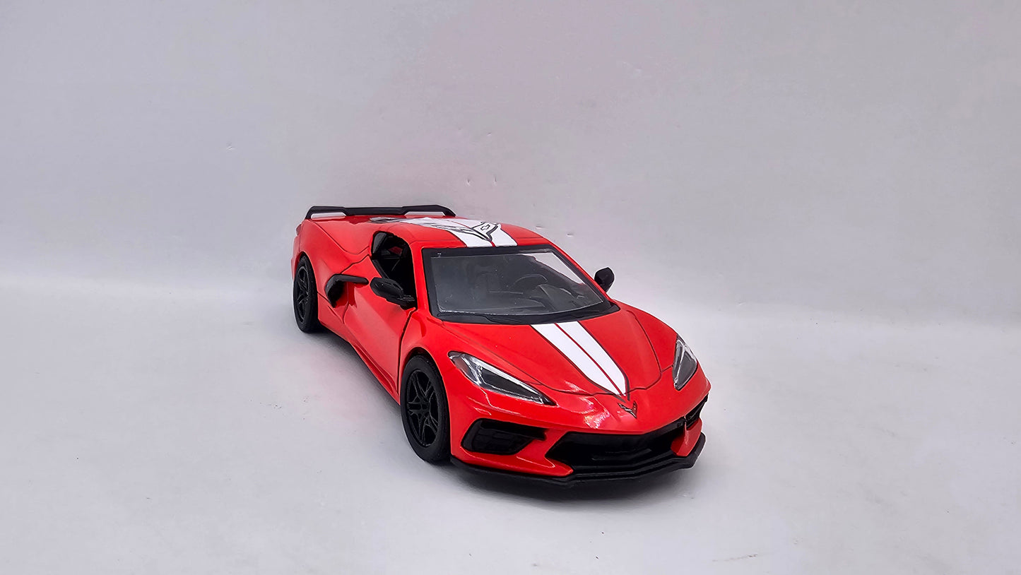 Chevrolet Corvette 2021 Custom - Escala 1/36 - Kinsmart - (Sin caja)