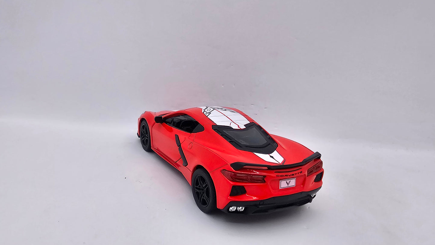 Chevrolet Corvette 2021 Custom - Escala 1/36 - Kinsmart - (Sin caja)