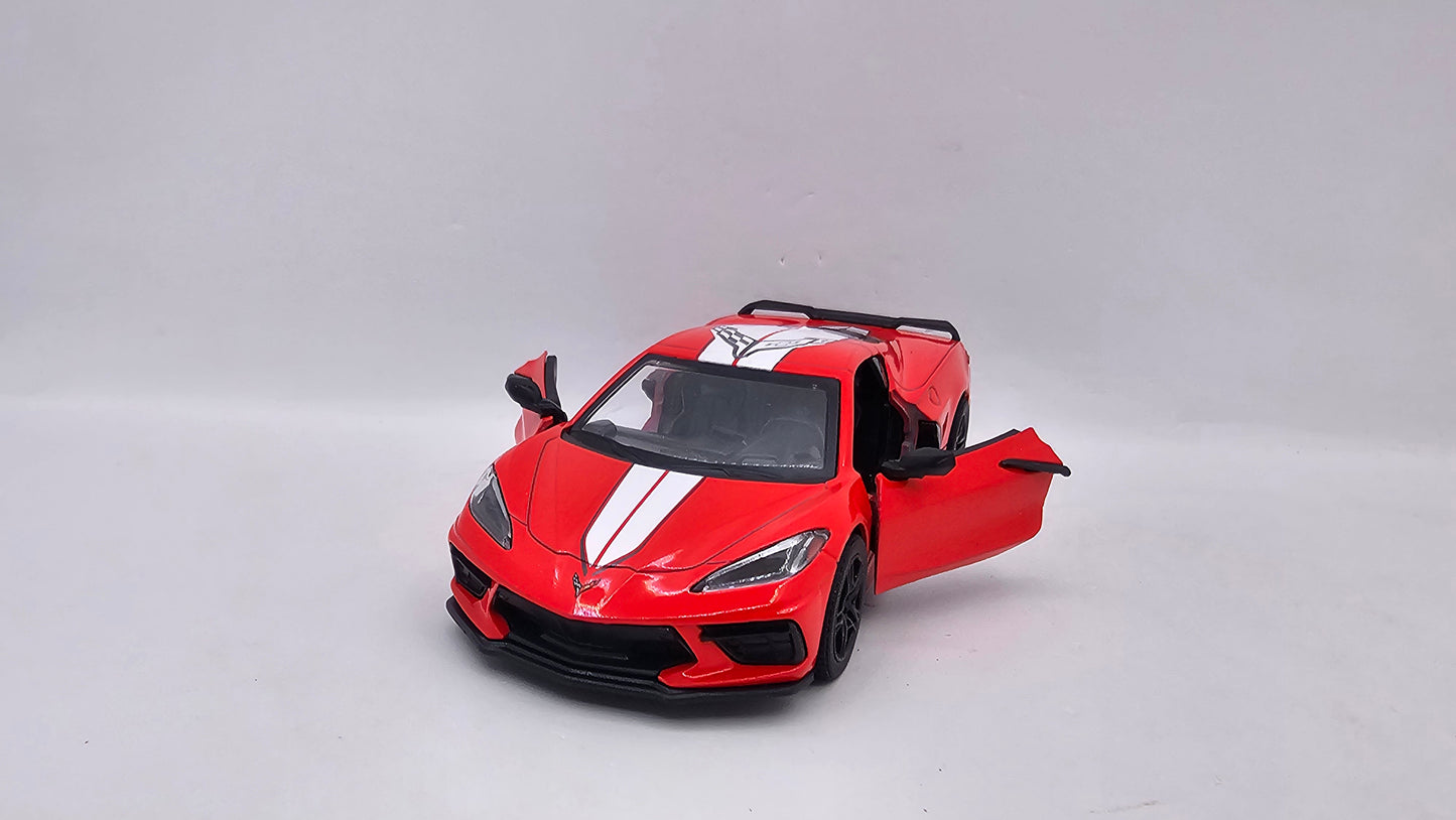 Chevrolet Corvette 2021 Custom - Escala 1/36 - Kinsmart - (Sin caja)