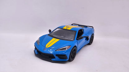 Chevrolet Corvette 2021 Custom - Escala 1/36 - Kinsmart - (Sin caja)