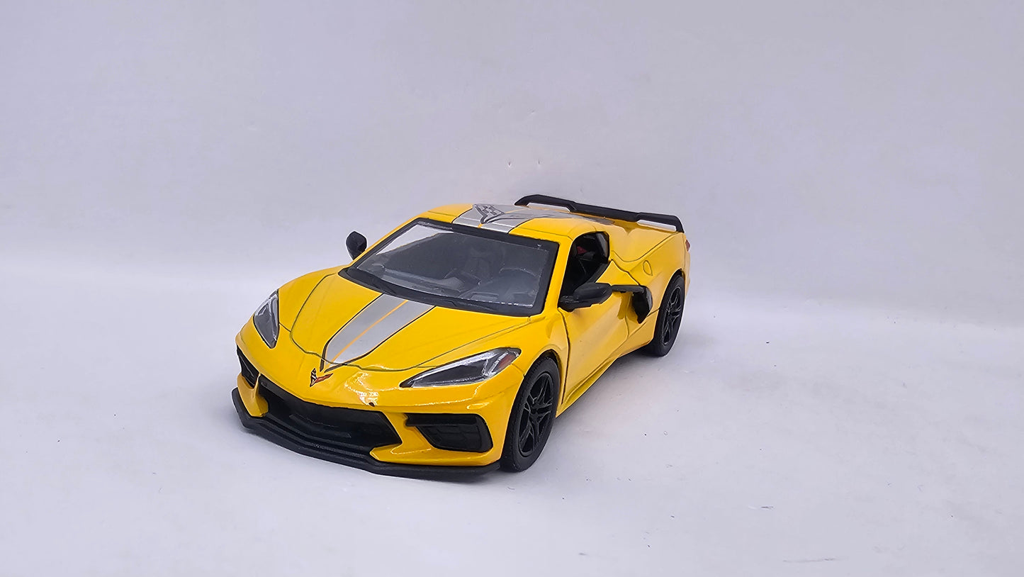 Chevrolet Corvette 2021 Custom - Escala 1/36 - Kinsmart - (Sin caja)