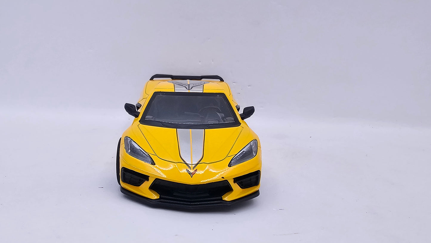 Chevrolet Corvette 2021 Custom - Escala 1/36 - Kinsmart - (Sin caja)