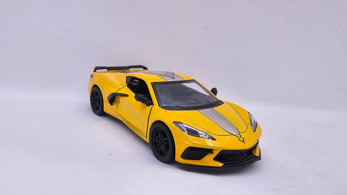 Chevrolet Corvette 2021 Custom - Escala 1/36 - Kinsmart - (Sin caja)