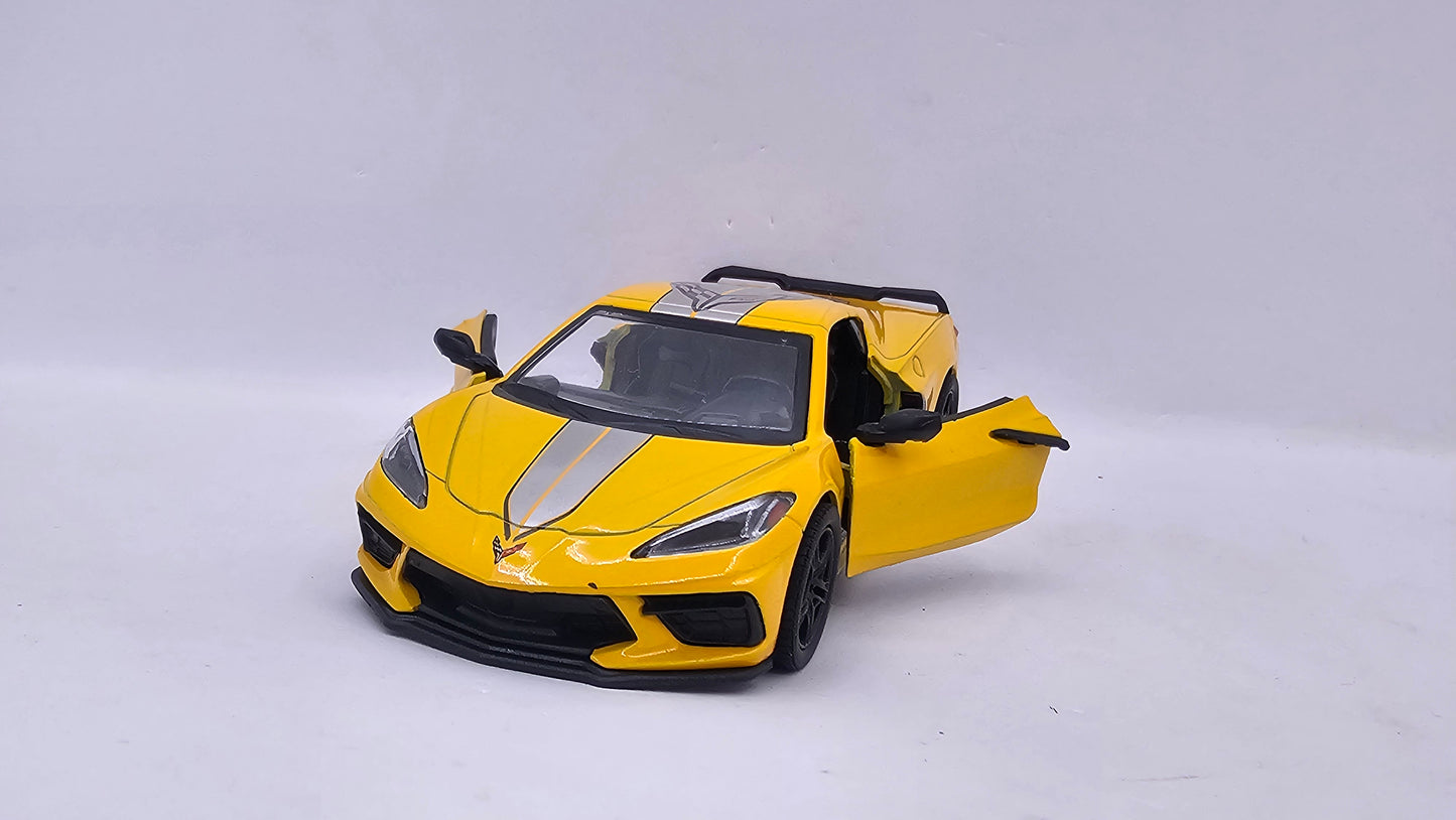 Chevrolet Corvette 2021 Custom - Escala 1/36 - Kinsmart - (Sin caja)