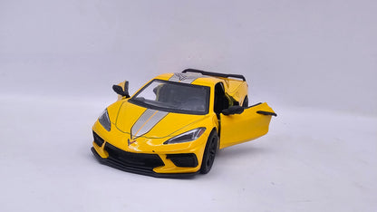 Chevrolet Corvette 2021 Custom - Escala 1/36 - Kinsmart - (Sin caja)