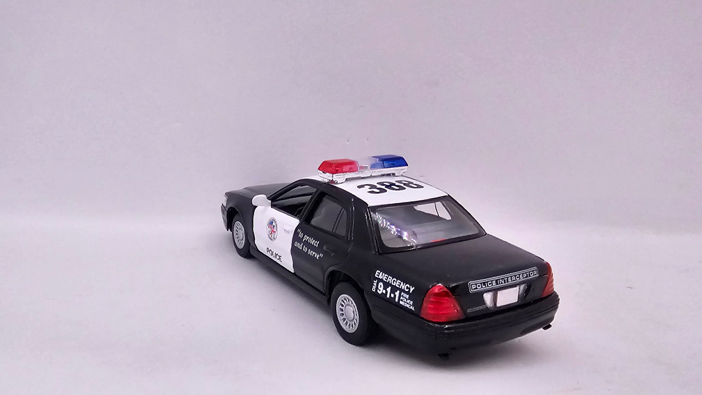 Ford Crown Victoria Police Interceptor - Escala 1/42 - Kinsmart - (Sin caja)