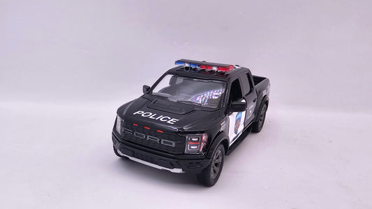 Ford F-150 Raptor Policia 2022 - Escala 1/46 - Kinsmart - (Sin caja)