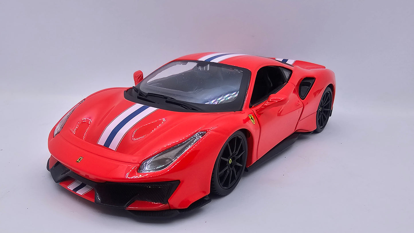 Ferrari 488 Pista - Escala 1/24 - Burago - (Sin caja)