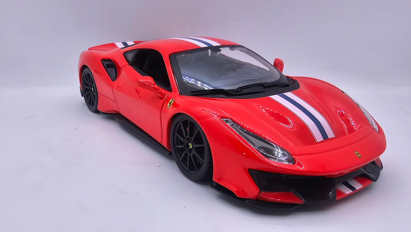 Ferrari 488 Pista - Escala 1/24 - Burago - (Sin caja)