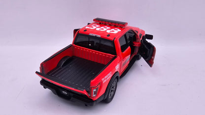 Ford F-150 Raptor de Bomberos - Escala 1/46 - Kinsmart - (Sin caja)