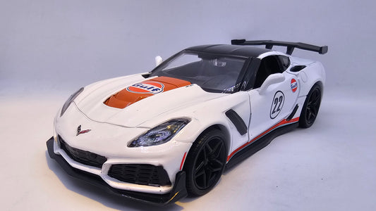 Corvette ZR1 Gulf 2019 - Escala 1/24 - MotorMax - (Sin caja)