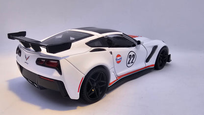 Corvette ZR1 Gulf 2019 - Escala 1/24 - MotorMax - (Sin caja)