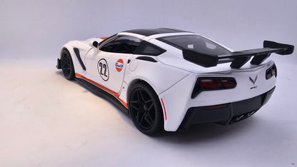 Corvette ZR1 Gulf 2019 - Escala 1/24 - MotorMax - (Sin caja)
