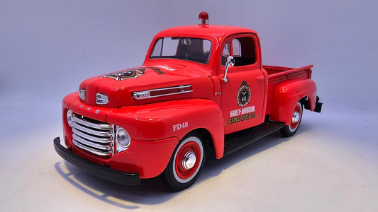 Ford F1 Pick Up de Bomberos "Harley Davidson" - Escala 1/24 - Maisto - (Sin caja)