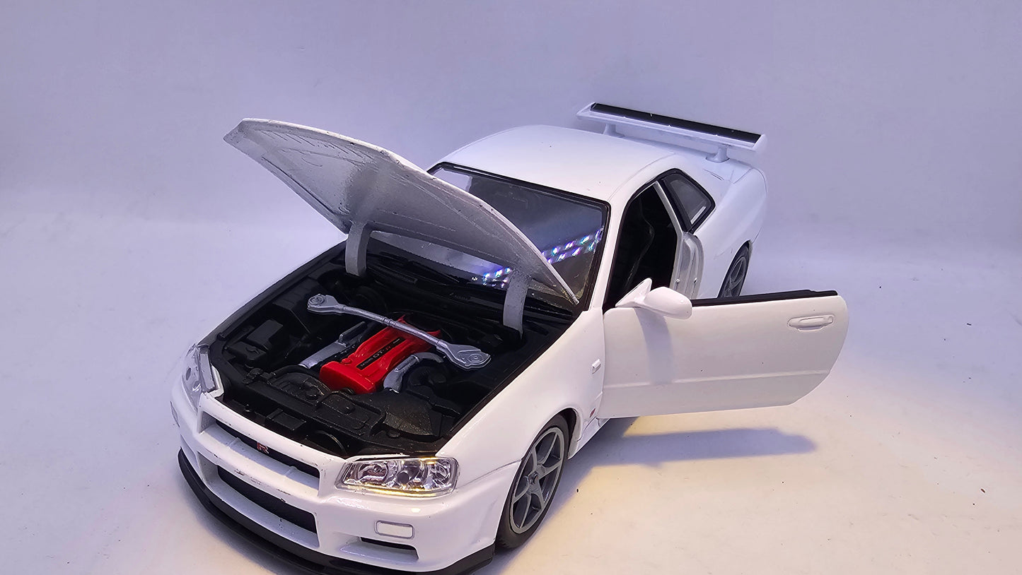 Nissan Skyline GT-R R34 - Escala 1/24 - Welly - (Sin caja)