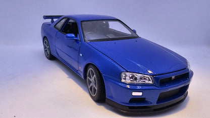 Nissan Skyline GT-R R34 - Escala 1/24 - Welly - (Sin caja)