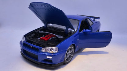 Nissan Skyline GT-R R34 - Escala 1/24 - Welly - (Sin caja)