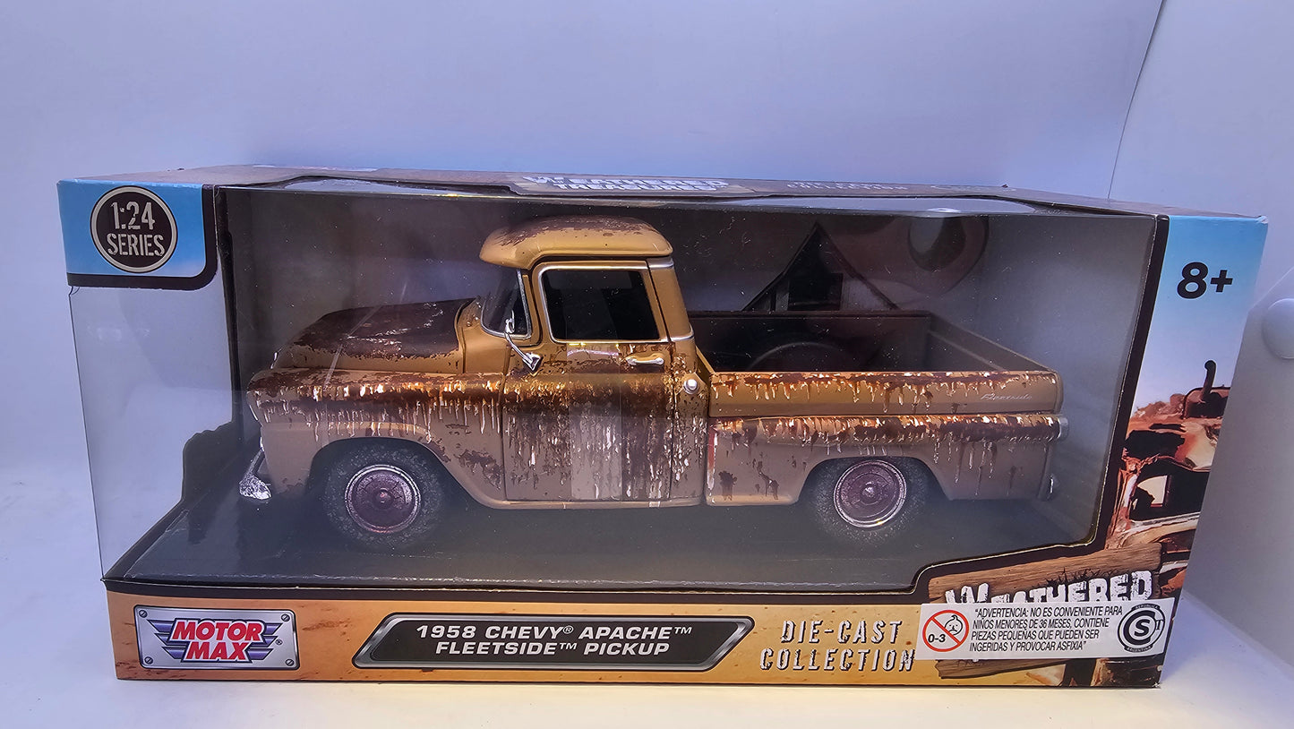 Chevy Apache Pick Up 1958 "Oxidada" - Escala 1/24 - MotorMax