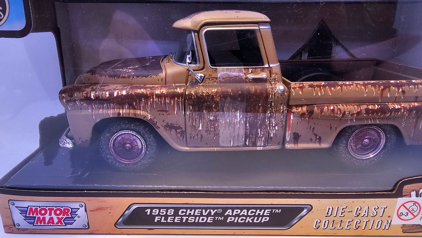 Chevy Apache Pick Up 1958 "Oxidada" - Escala 1/24 - MotorMax