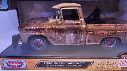 Chevy Apache Pick Up 1958 "Oxidada" - Escala 1/24 - MotorMax