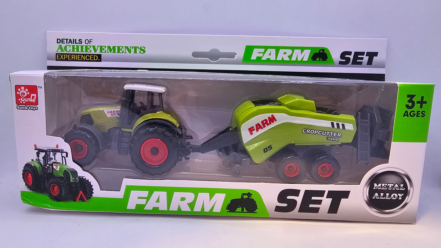 Tractor con Implemento Agrario - Escala 1/43 - Sunq Toys