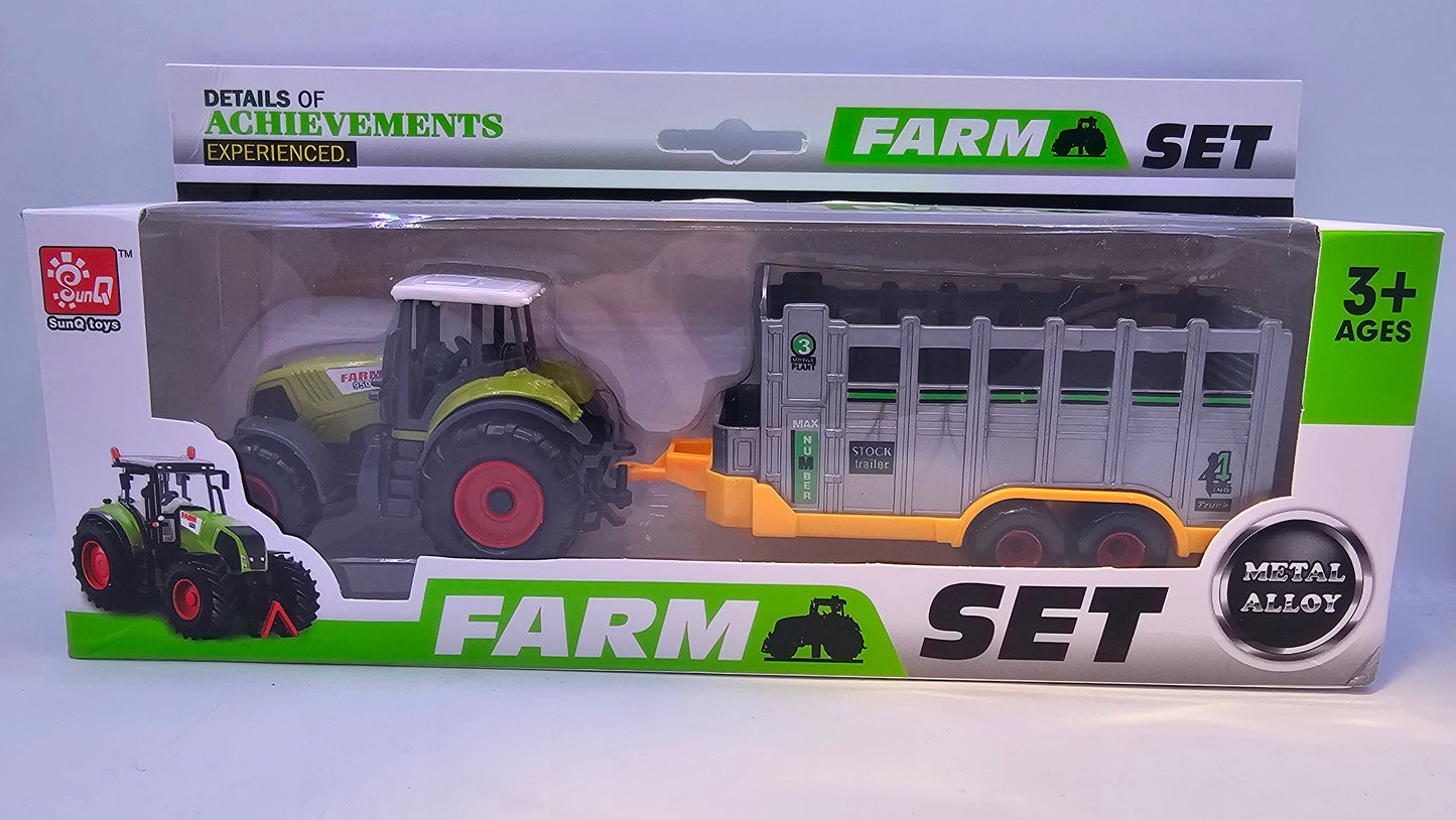 Tractor con Implemento Agrario - Escala 1/43 - Sunq Toys
