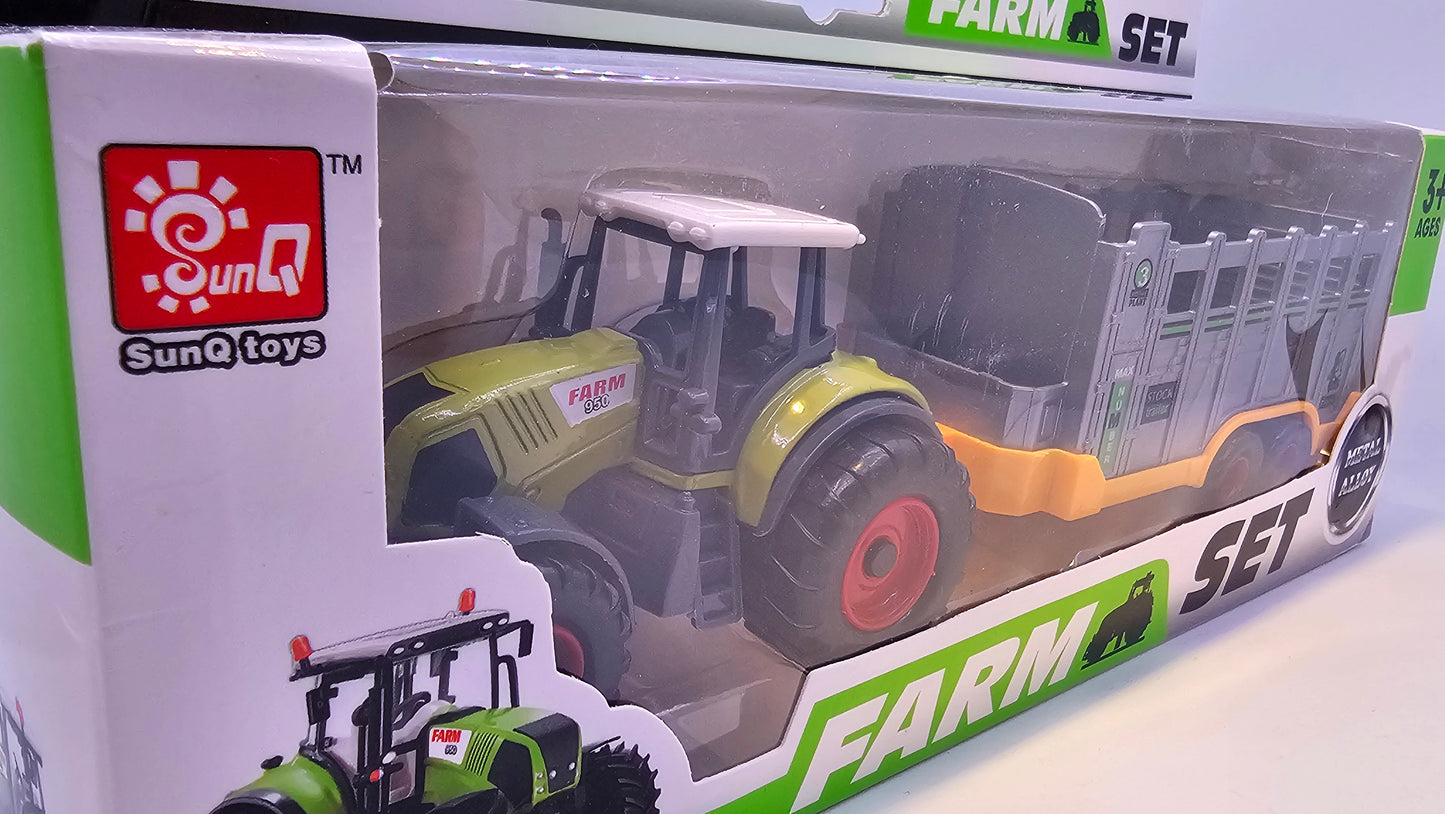 Tractor con Implemento Agrario - Escala 1/43 - Sunq Toys