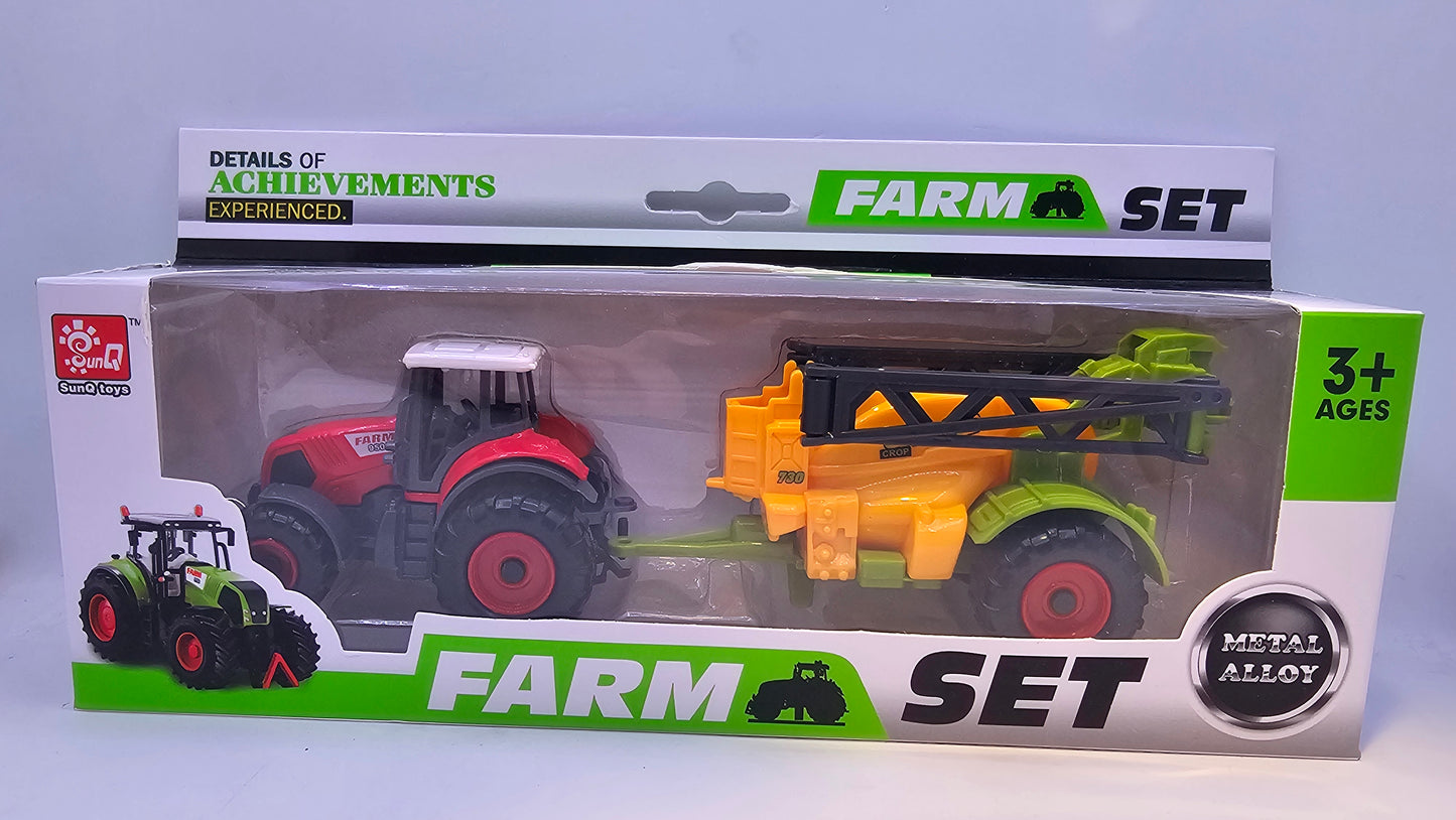 Tractor con Implemento Agrario - Escala 1/43 - Sunq Toys