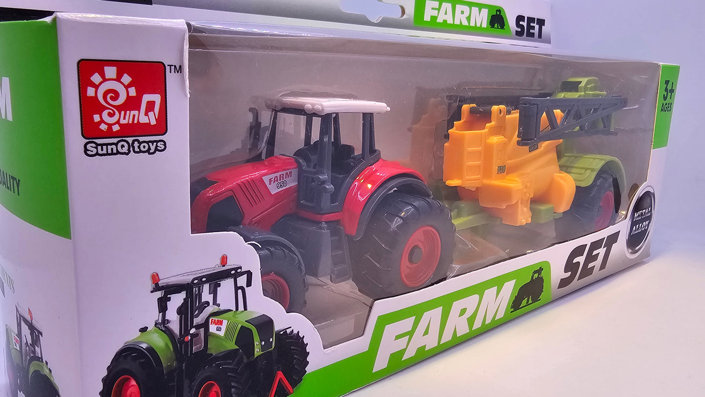 Tractor con Implemento Agrario - Escala 1/43 - Sunq Toys