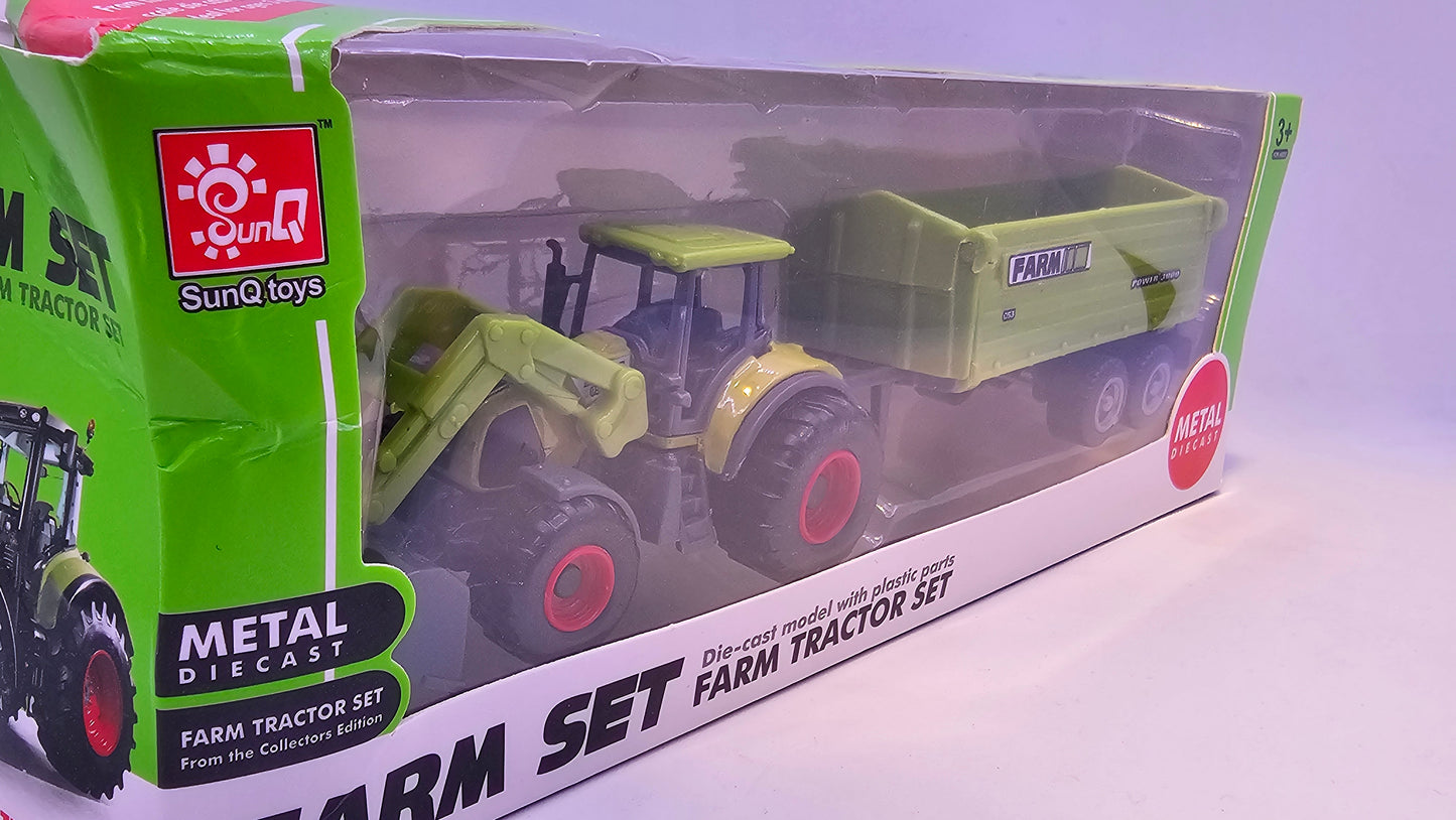 Tractor con Implemento Agrario - Escala 1/64- Sunq Toys